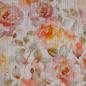 Preview: Musselin Double Gauze englische Rosen apricot gelb beige